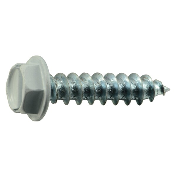 Midwest Fastener Sheet Metal Screw, #8 x 3/4 in, Painted Steel Flange Hex Head Slotted Drive, 35 PK 37962 - main